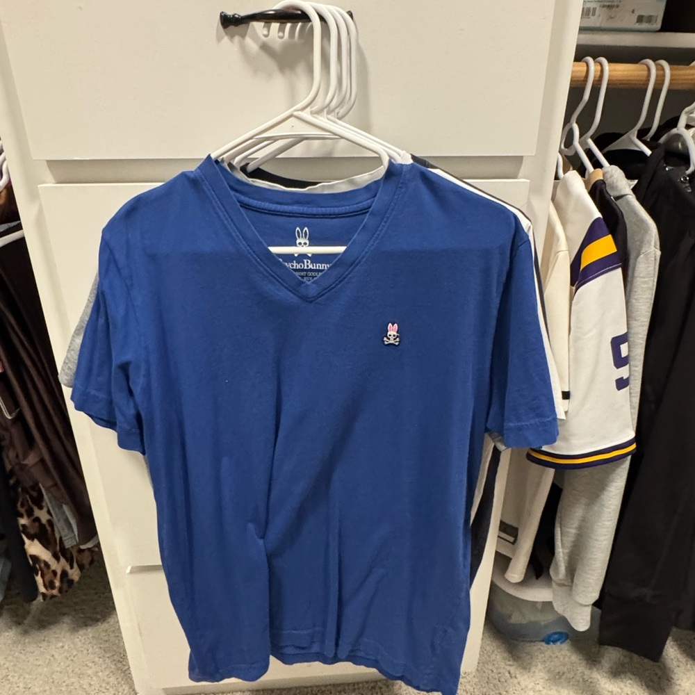 Psycho Bunny Blue Short Sleeve Tee 4 shirt Bundle